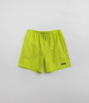 Patagonia Baggies Lights 6.5" Shorts - Phosphorus Green Non Restrictive Fit Wind Resistant Material