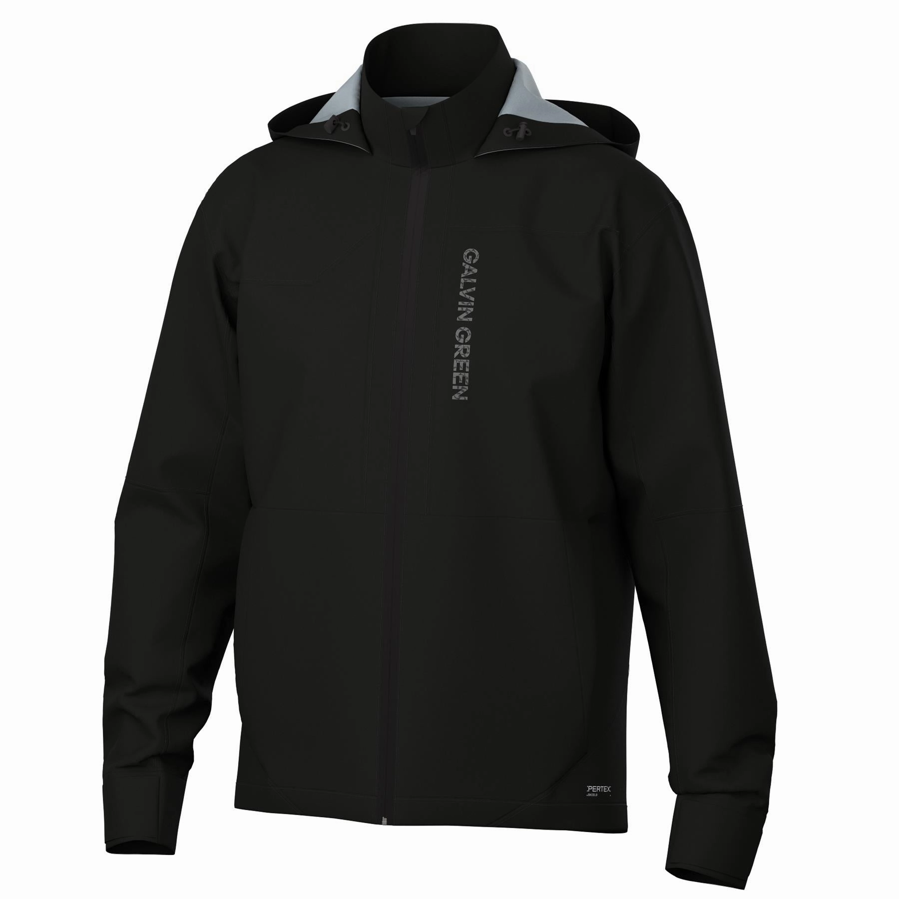Argus CONCEPT Hooded Waterproof Jacket Black/White Neutral Comfort