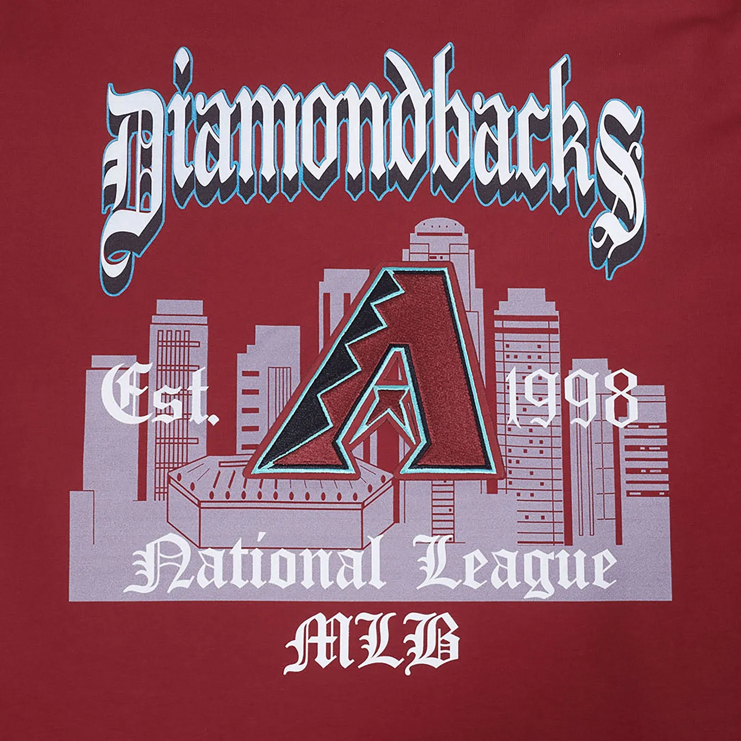 Arizona Diamondbacks Old English Tee -Mens EcoFriendly Dye FrictionResistant
