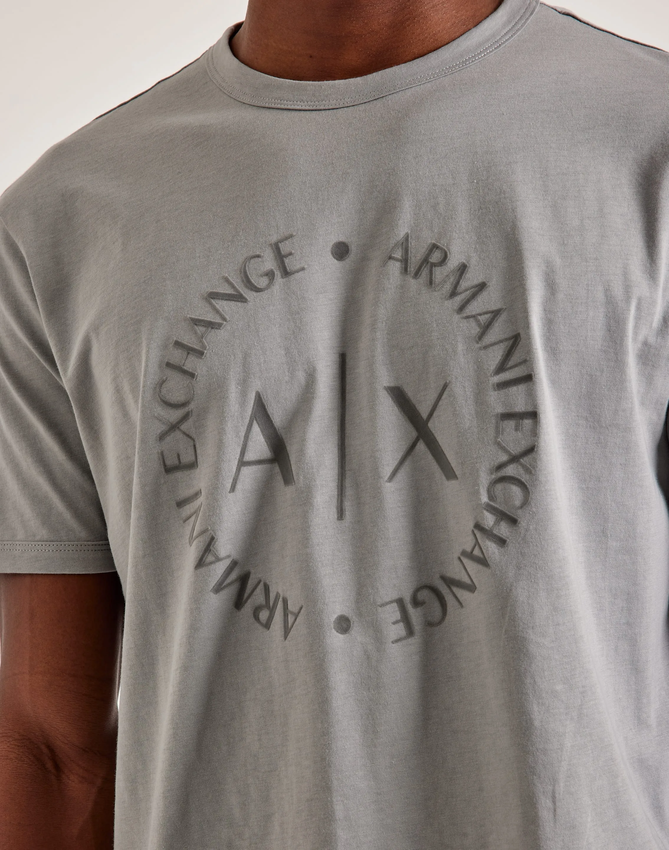 ChafeFree Design Summer Glow Armani Exchange Circle Icon Logo Tee