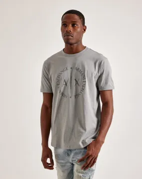 SustainableBlend Youth Glow Armani Exchange Circle Icon Logo Tee