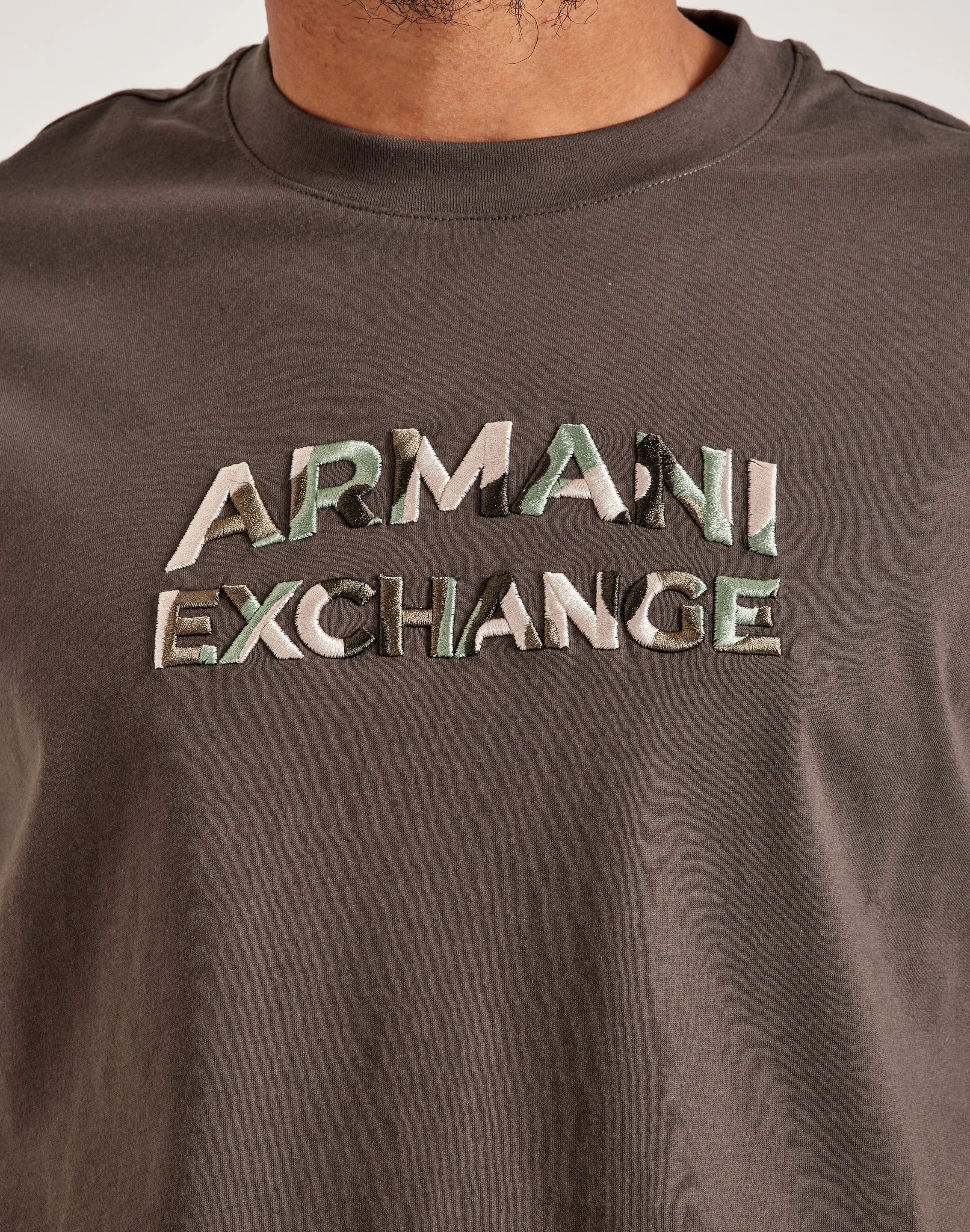 Armani Exchange Embroidered Logo Tee SustainableProduction