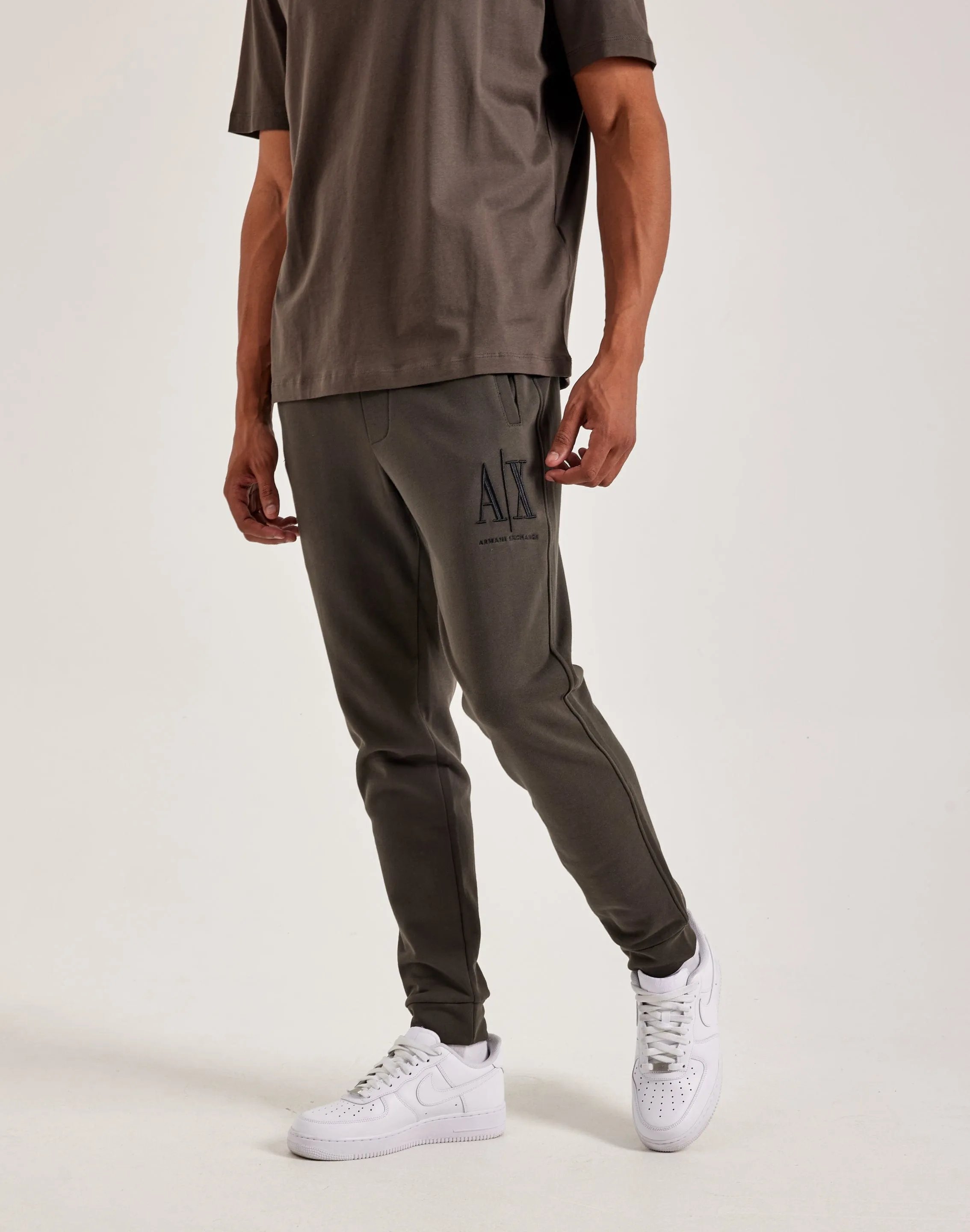 Armani Exchange Icon Logo Sweatpants Star Light