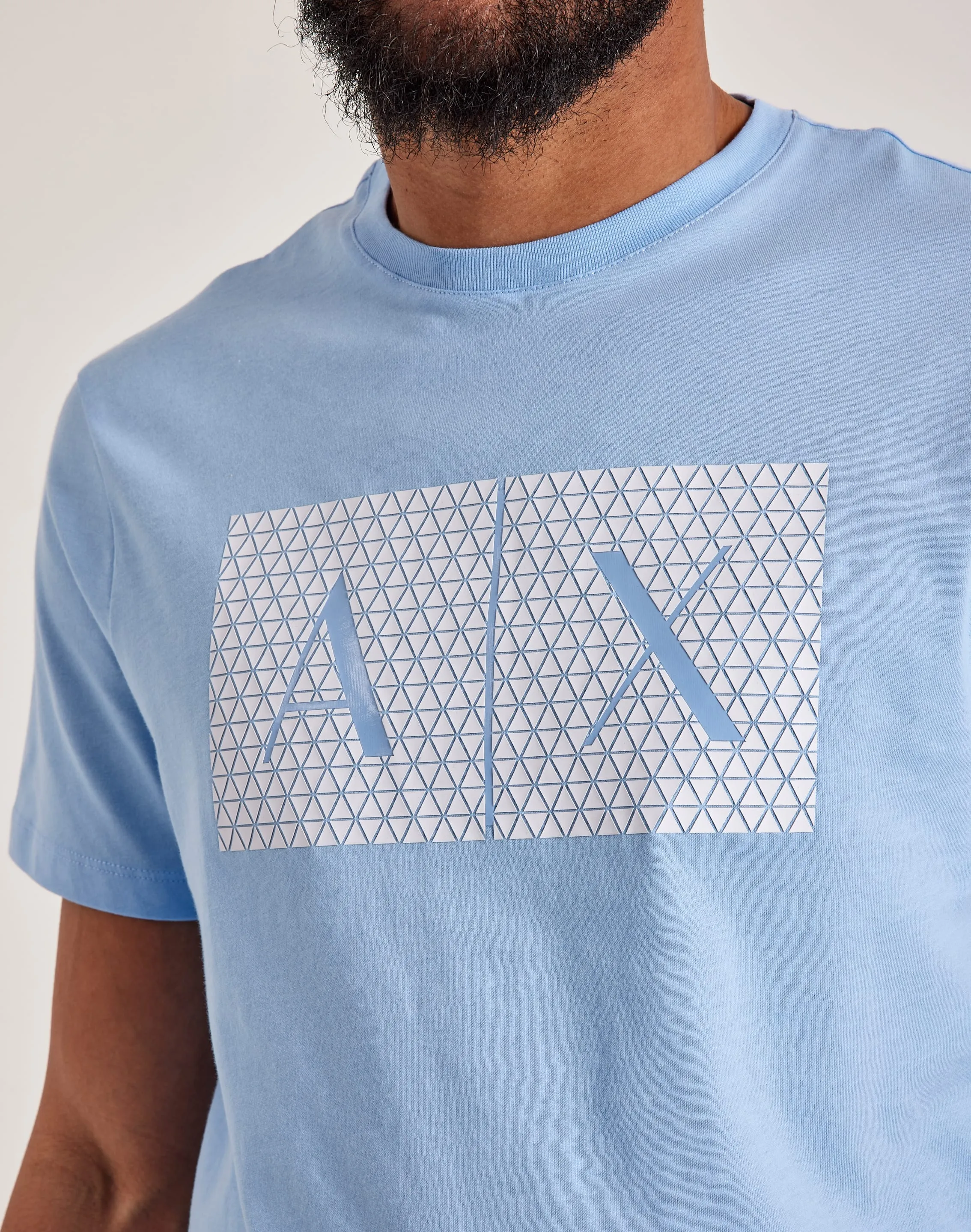 Armani Exchange Logo Tee MultiPocket Design Mesh Glow
