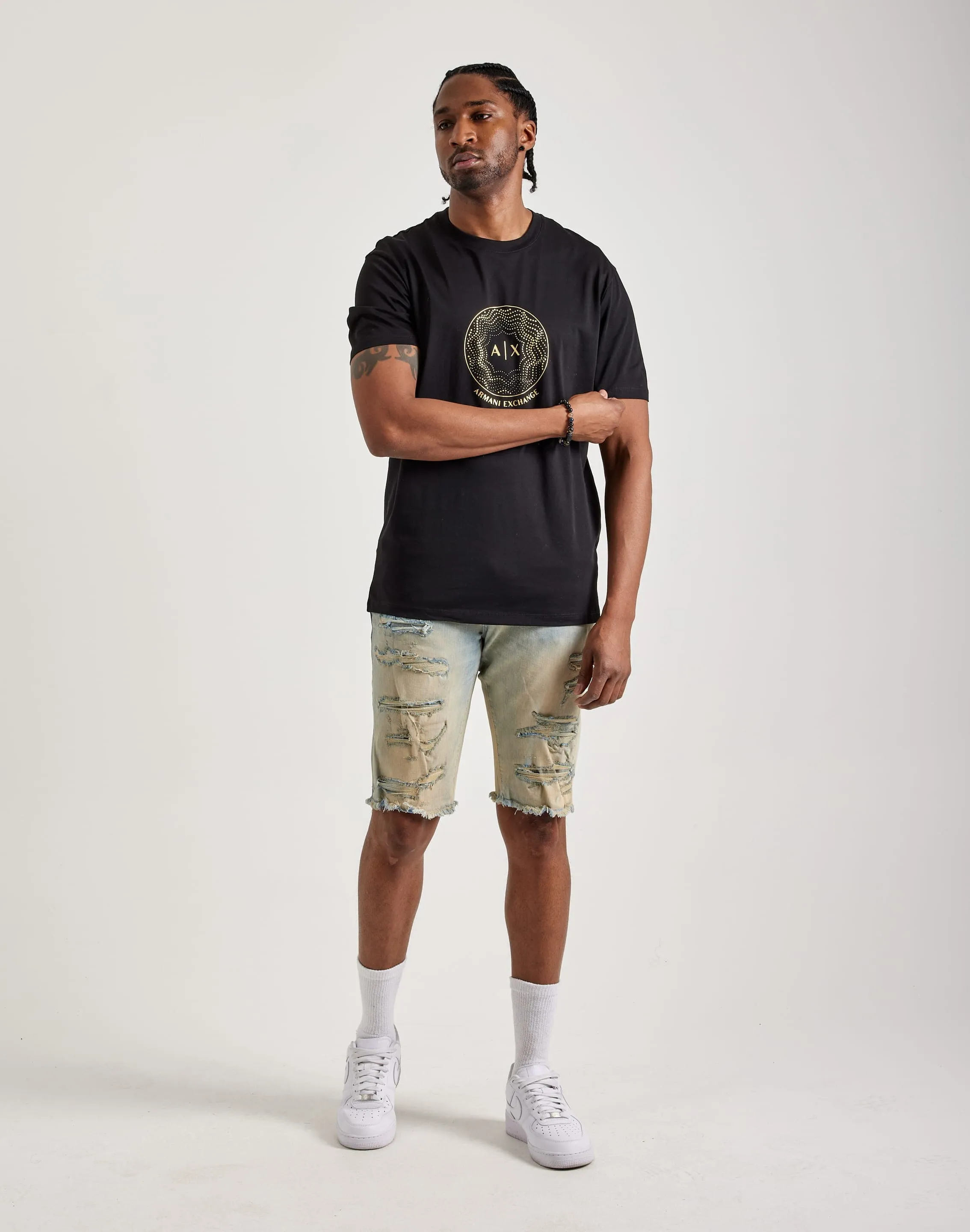 Euro Mood Brunch Fit Armani Exchange Logo Tee