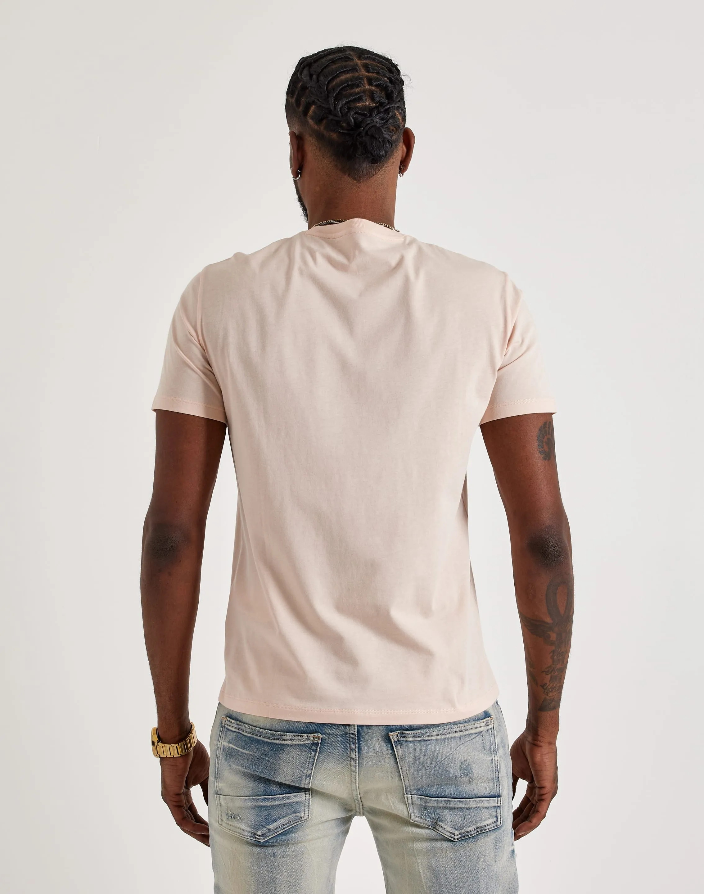 Armani Exchange Milano Logo Tee Silver Glow