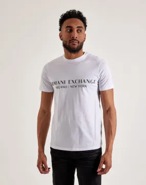 Evening Glow Reuse Mode Armani Exchange Milano Logo Tee