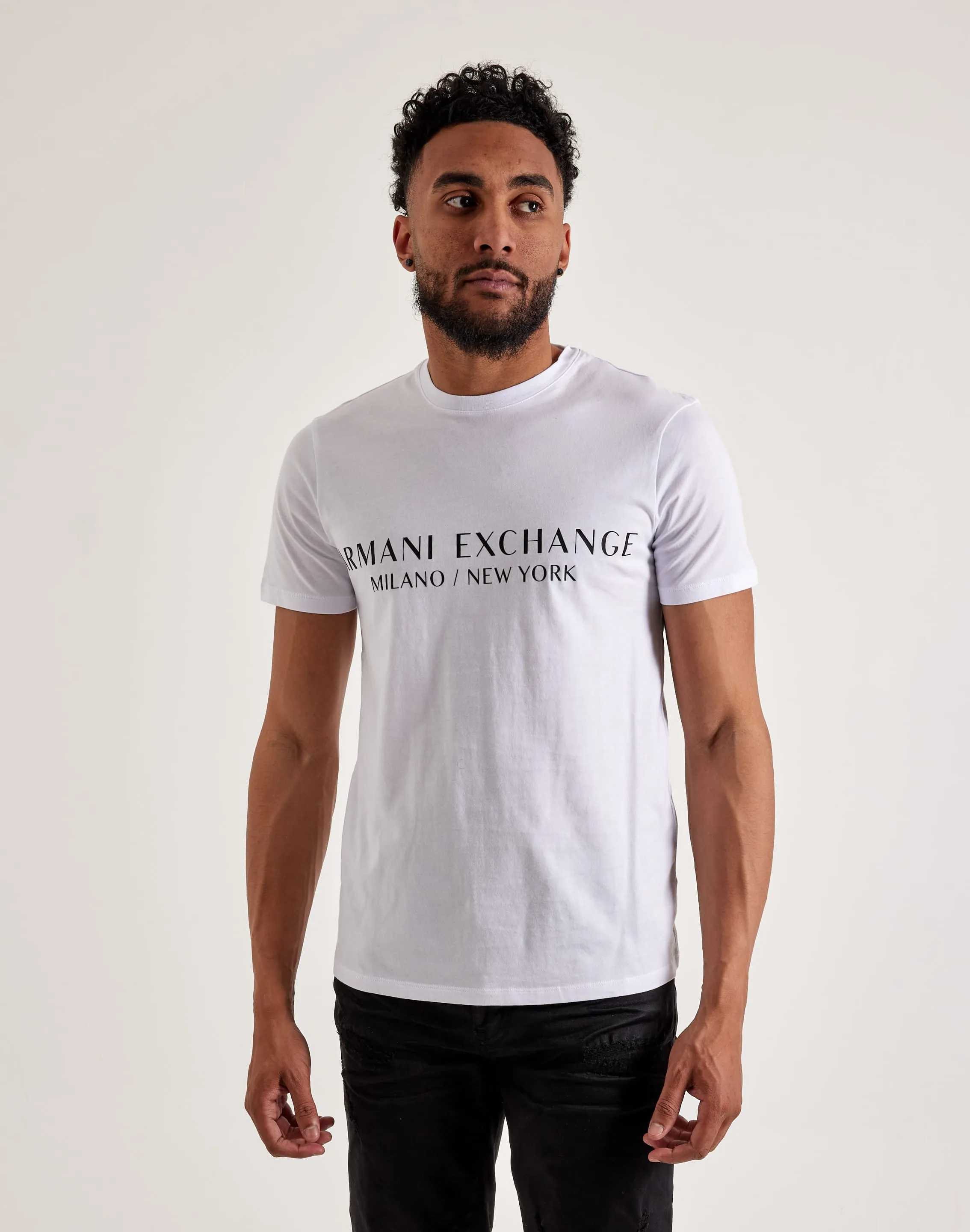 Evening Glow Reuse Mode Armani Exchange Milano Logo Tee