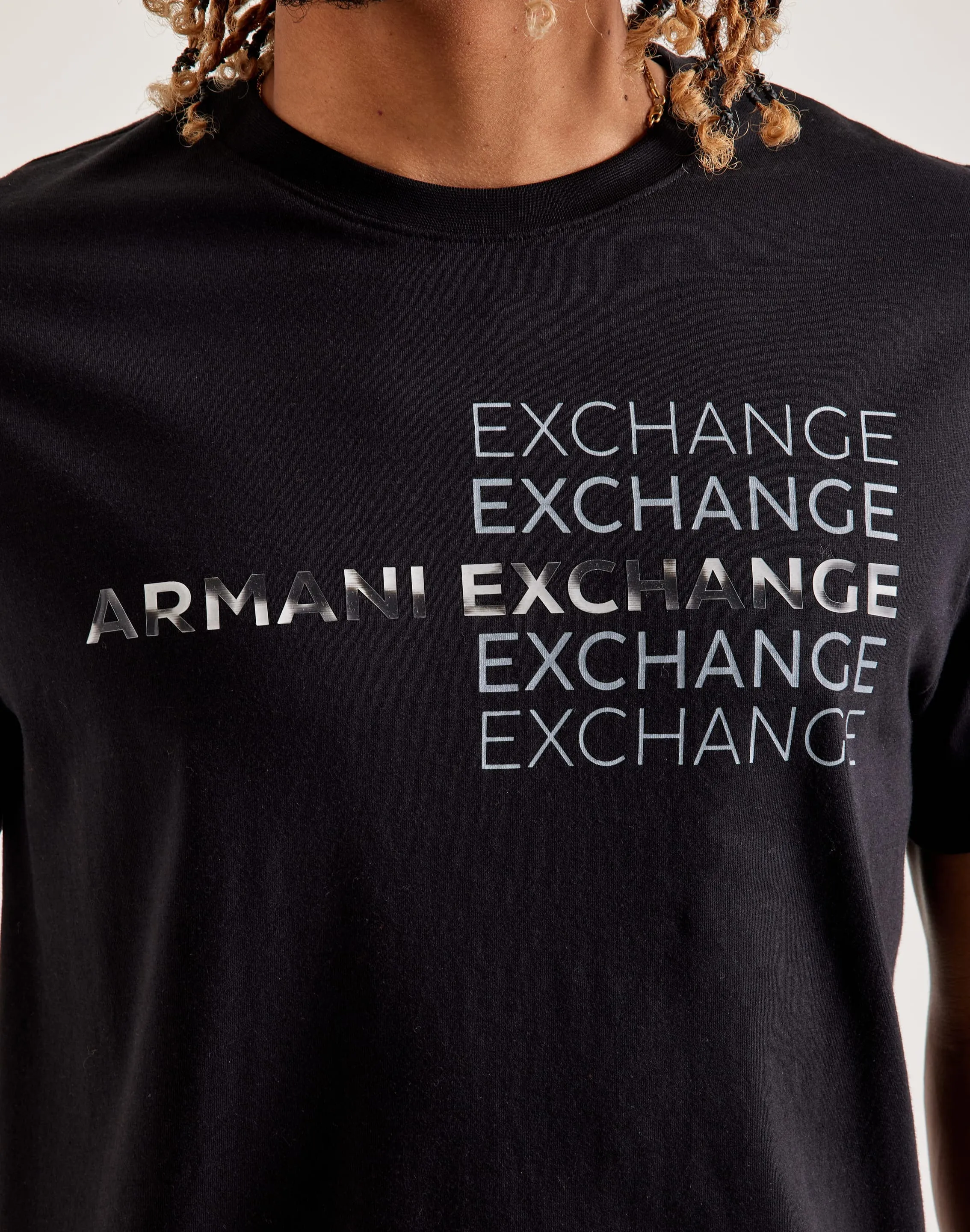 EcoFriendly Material Spark Glow Armani Exchange Repeat Graphic Tee