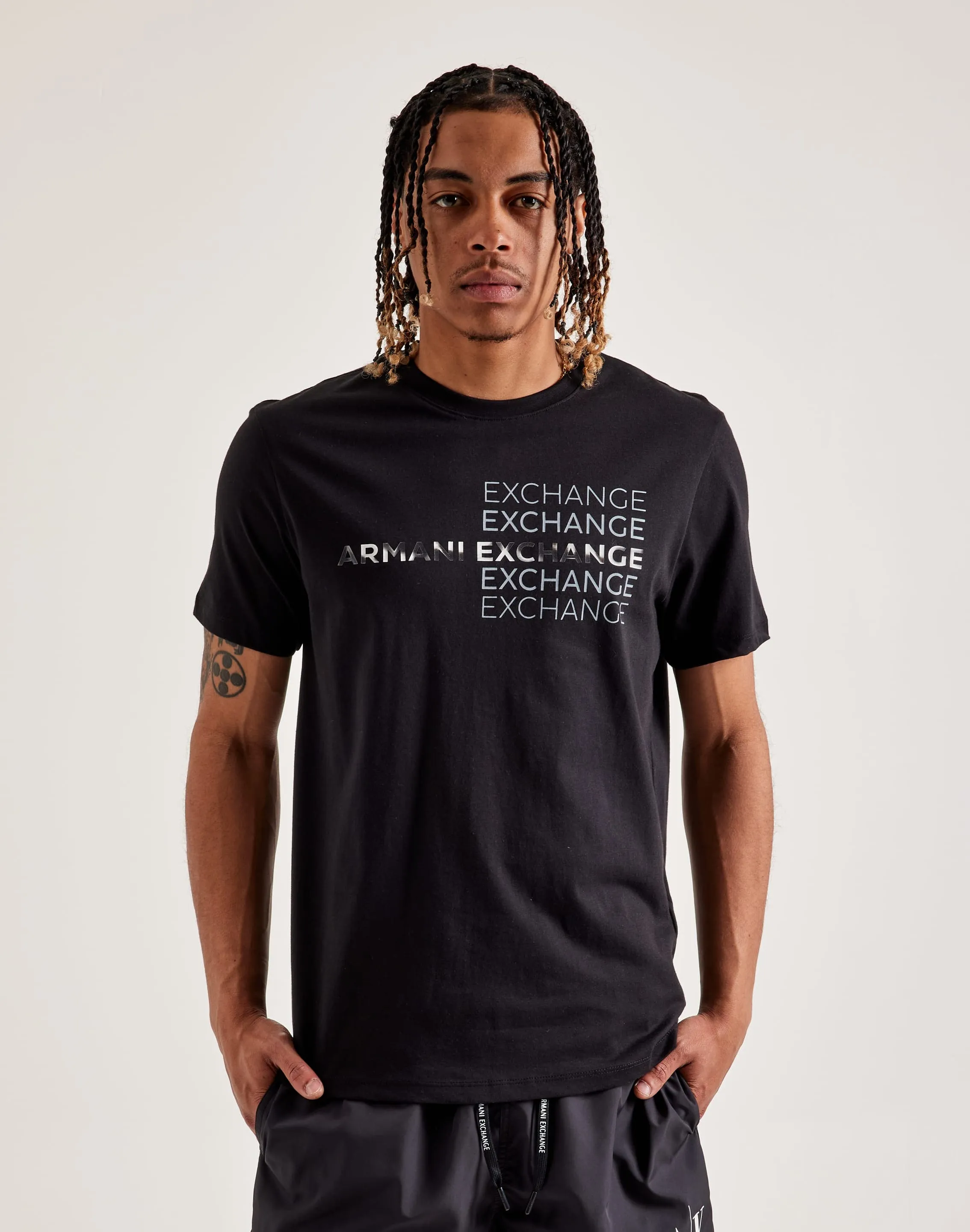 Armani Exchange Repeat Graphic Tee Sun shield SeamlessPockets