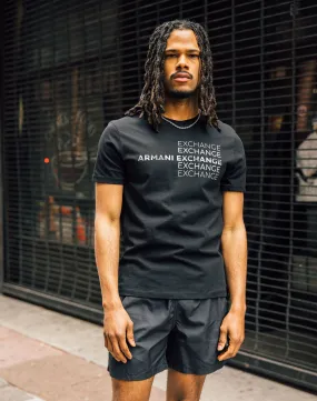 Armani Exchange Repeat Graphic Tee Wonder Core