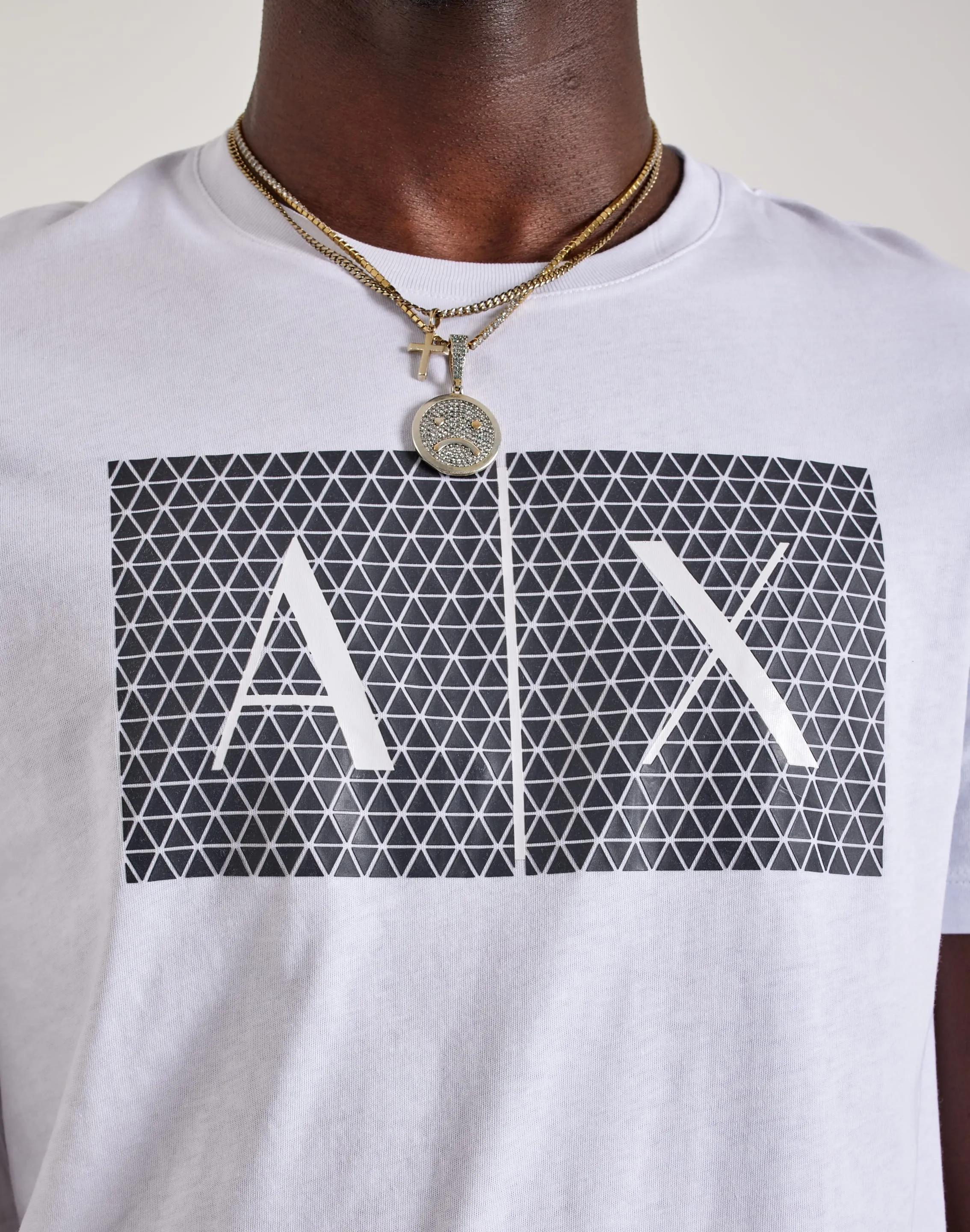 Armani Exchange Triangle Tee Cozy Vibe Pure Cotton