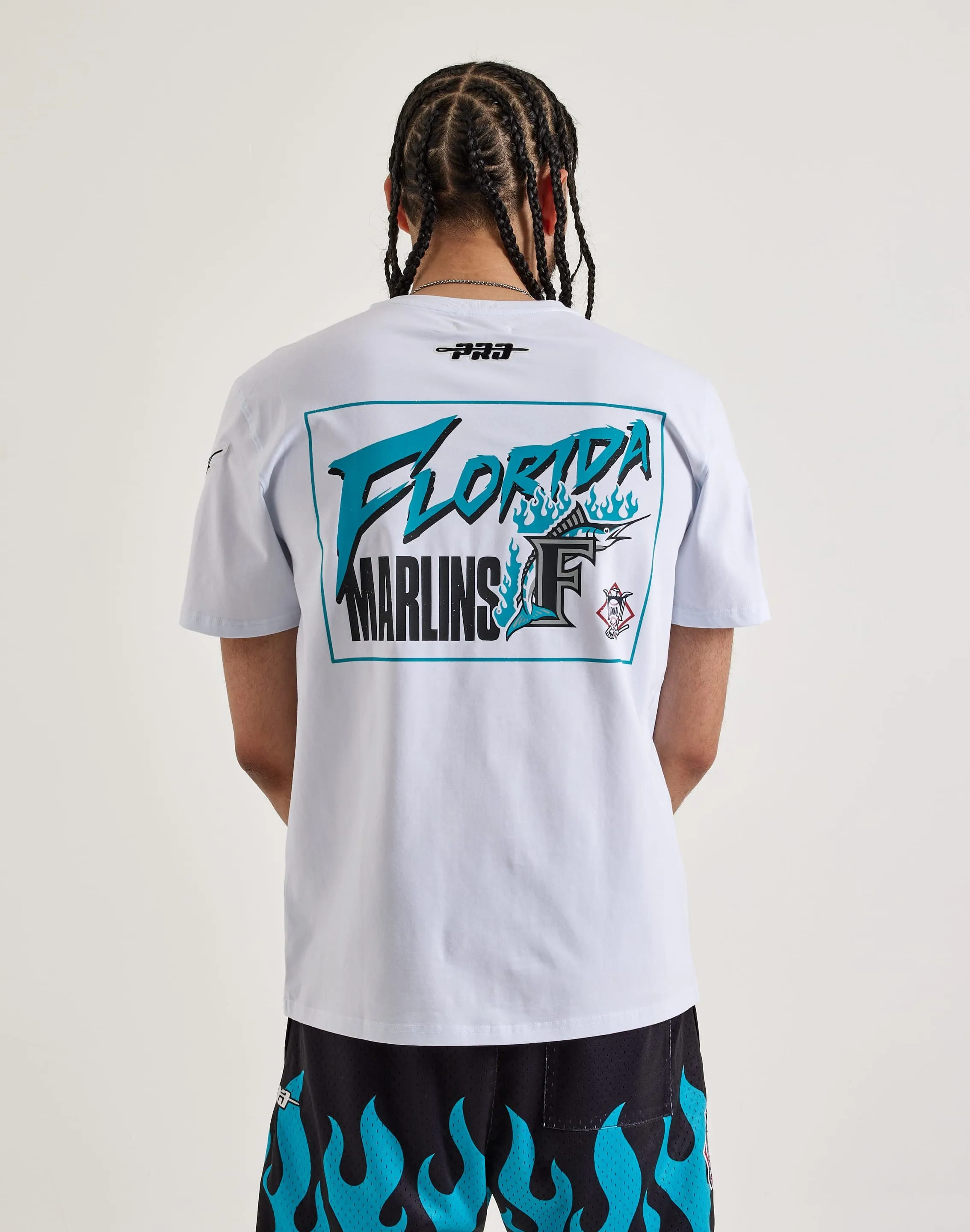 Strong Denim Fire Glow Pro Standard MLB Florida Marlins Flame Tee