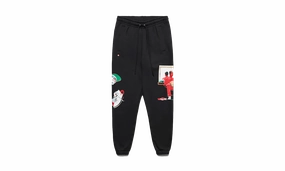 HypoallergenicFabric Artist Series By Jacob Rochester Fleece Pants "Black/Sail/University Red"