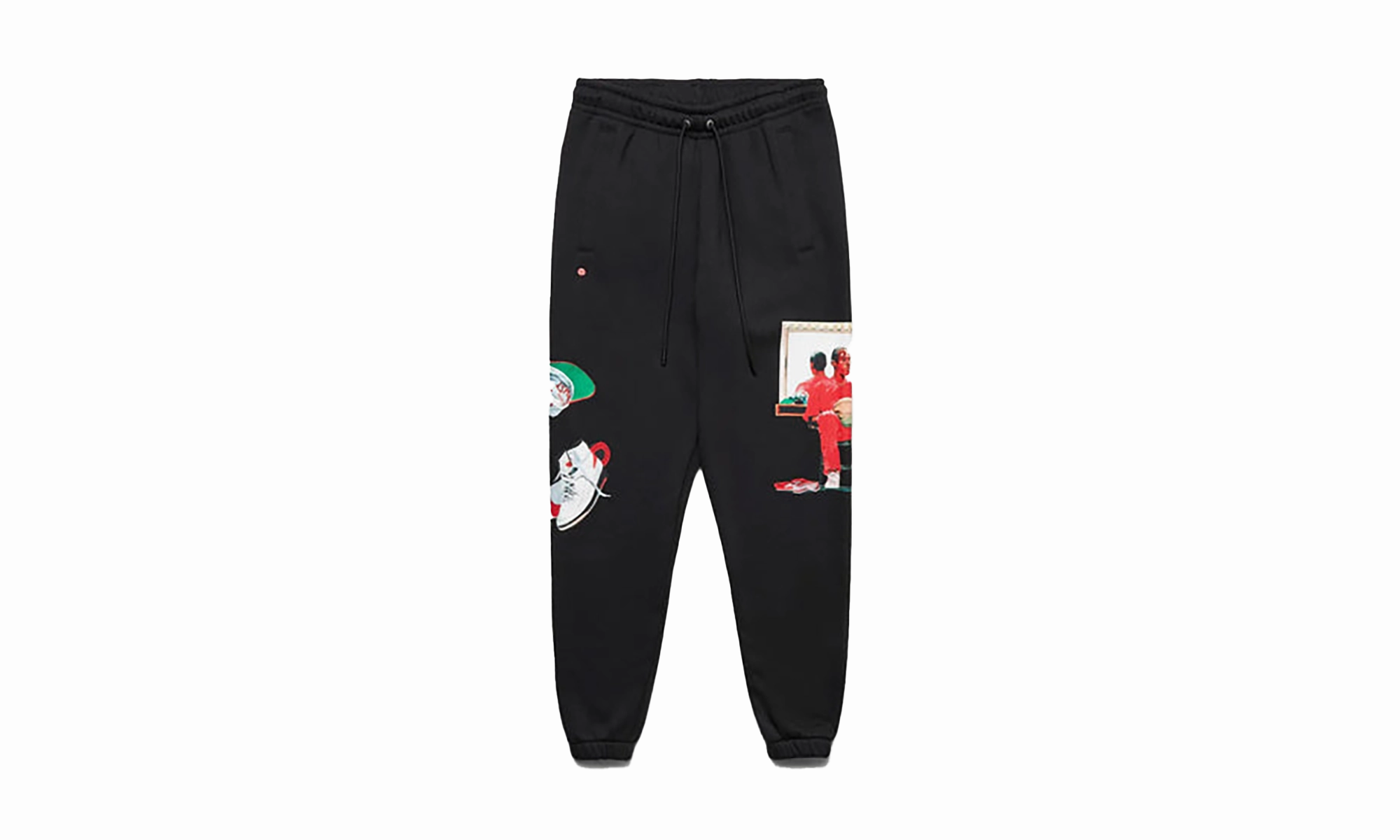 Stage Feel smooth zipper Artist Series By Jacob Rochester Fleece Pants "Black/Sail/University Red"