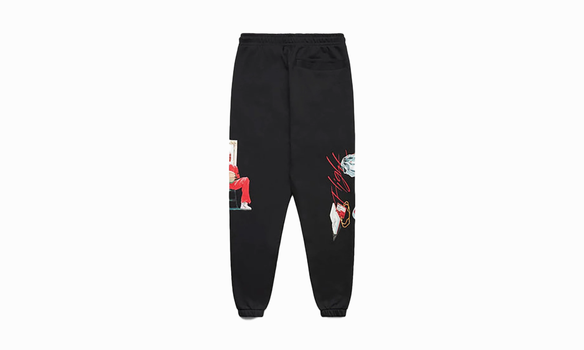 Artist Series By Jacob Rochester Fleece Pants "Black/Sail/University Red" Light Ease ThermalRegulatingFabric