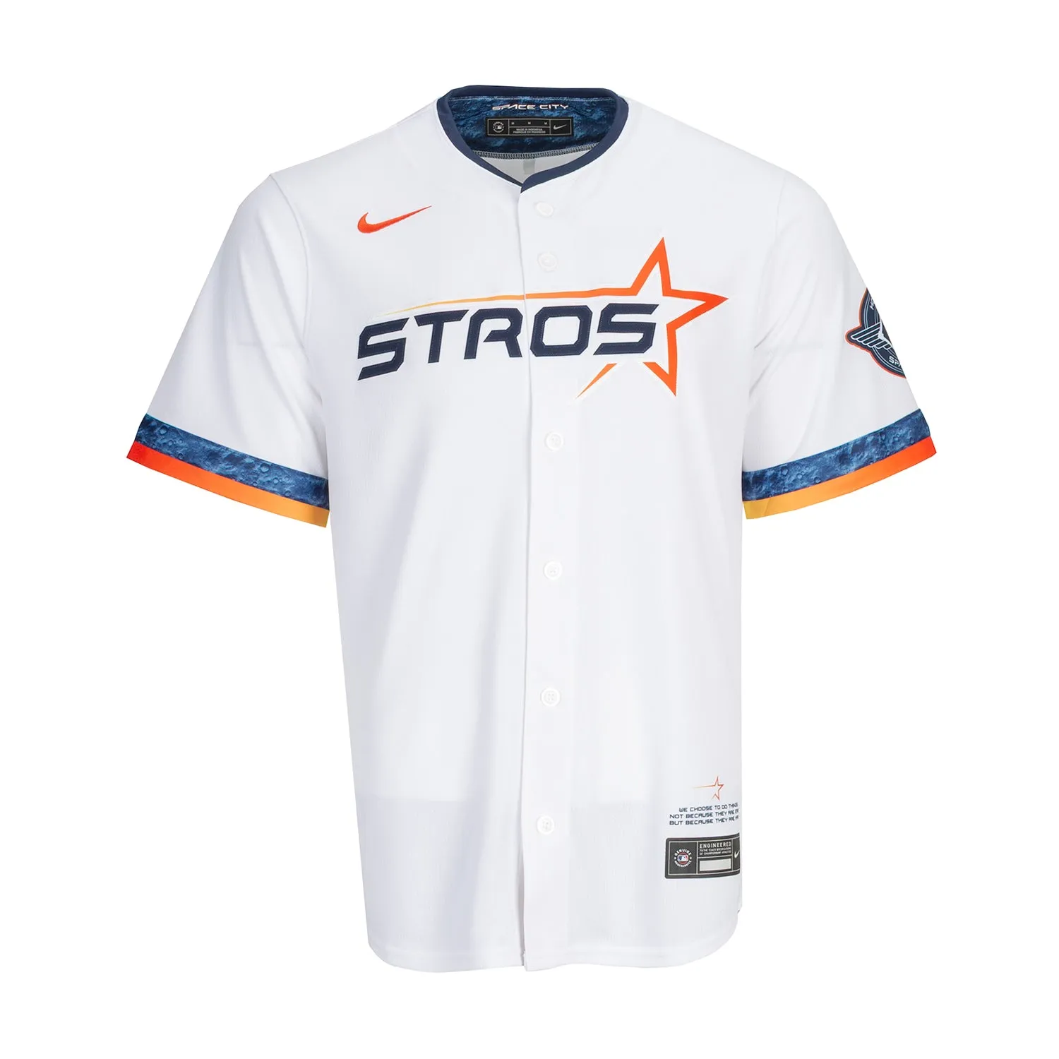 Astros City Connect Jersey - Mens Adjustable Drawcord Sustainable Base