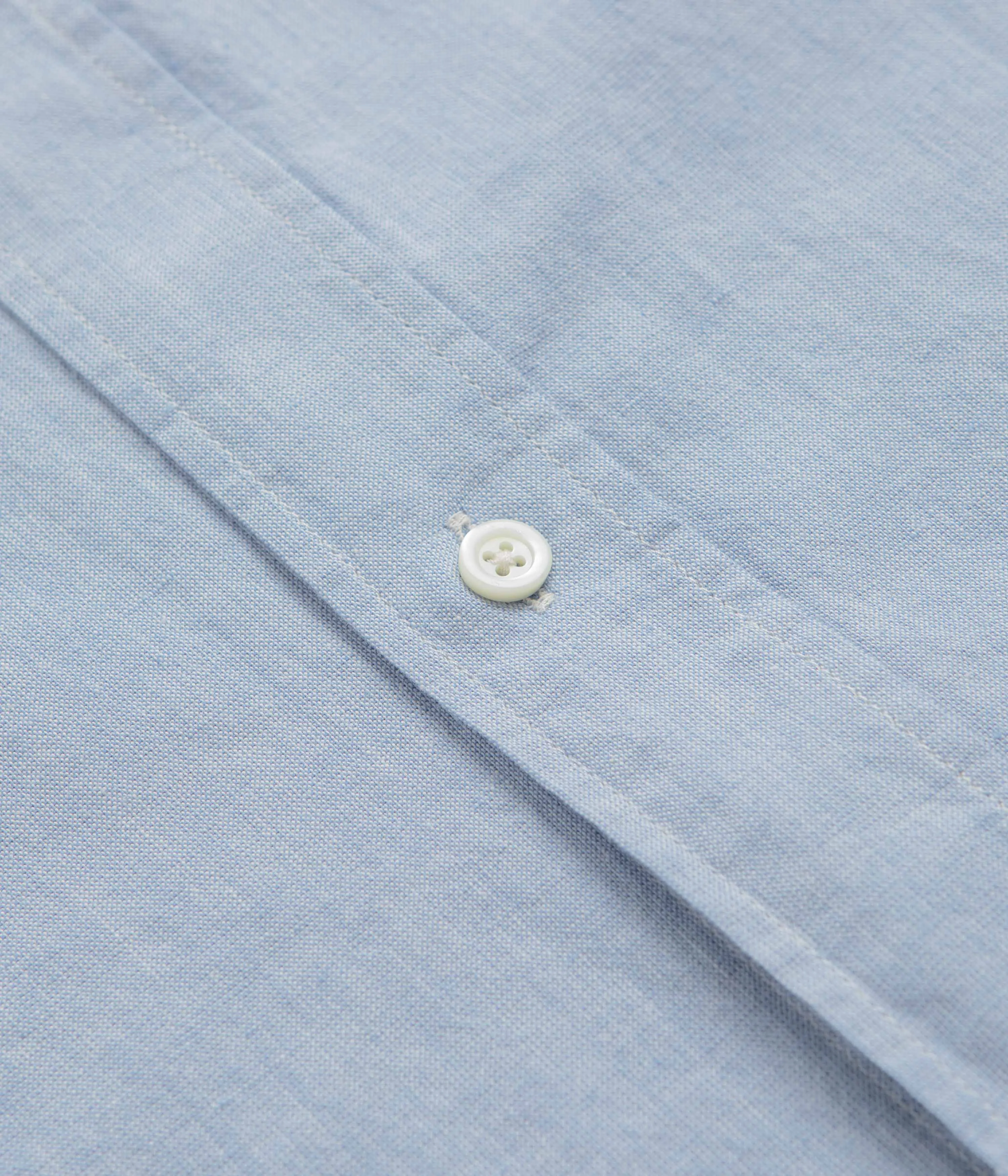 Norse Projects Ivan Relaxed Cotton Linen Short Sleeve Shirt - Pale Blue Festival Fashion