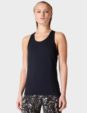 Gift - worthy Athlete Seamless Gym Vest - Black
