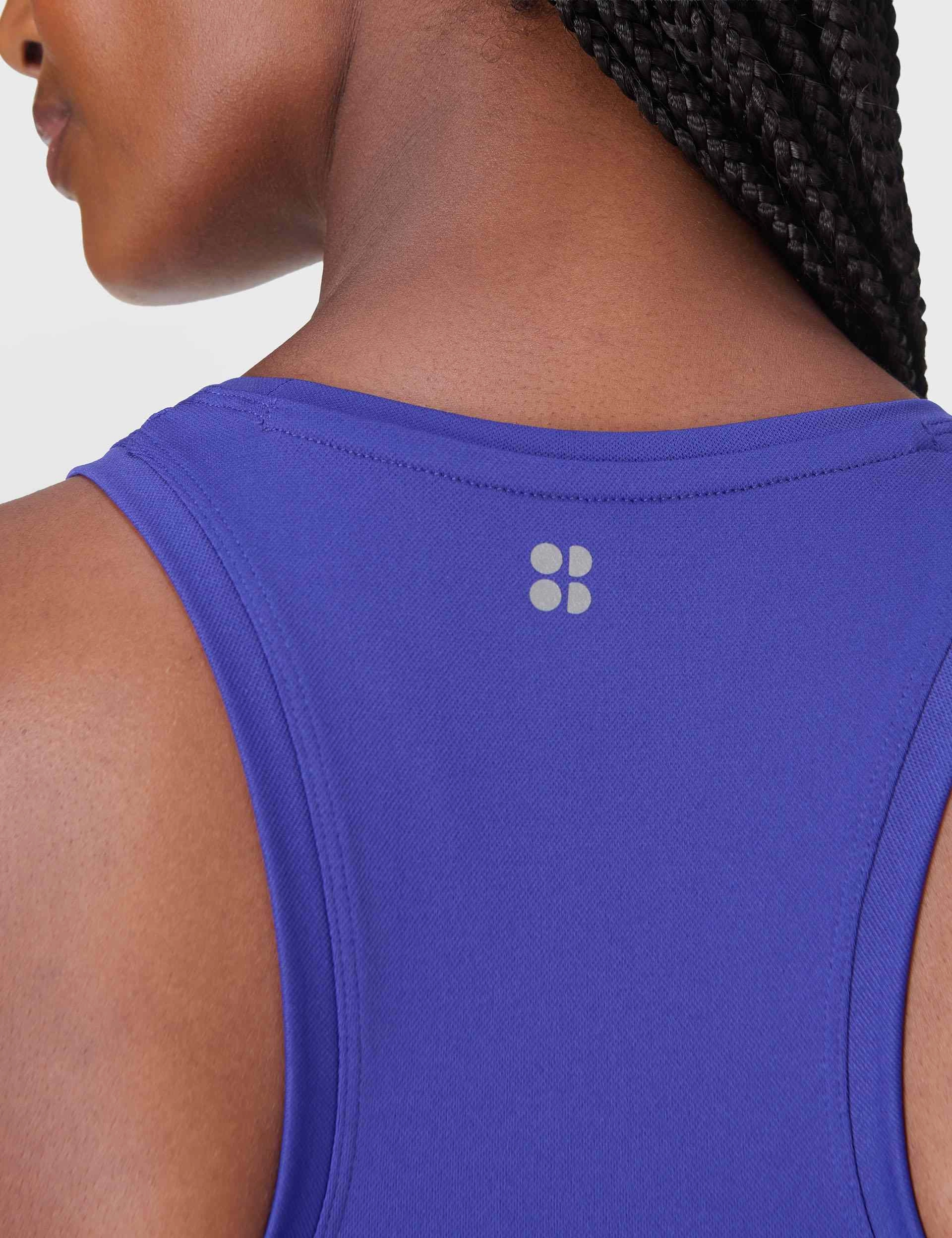 Athlete Seamless Workout Vest - Rich Blue Soft Fresh