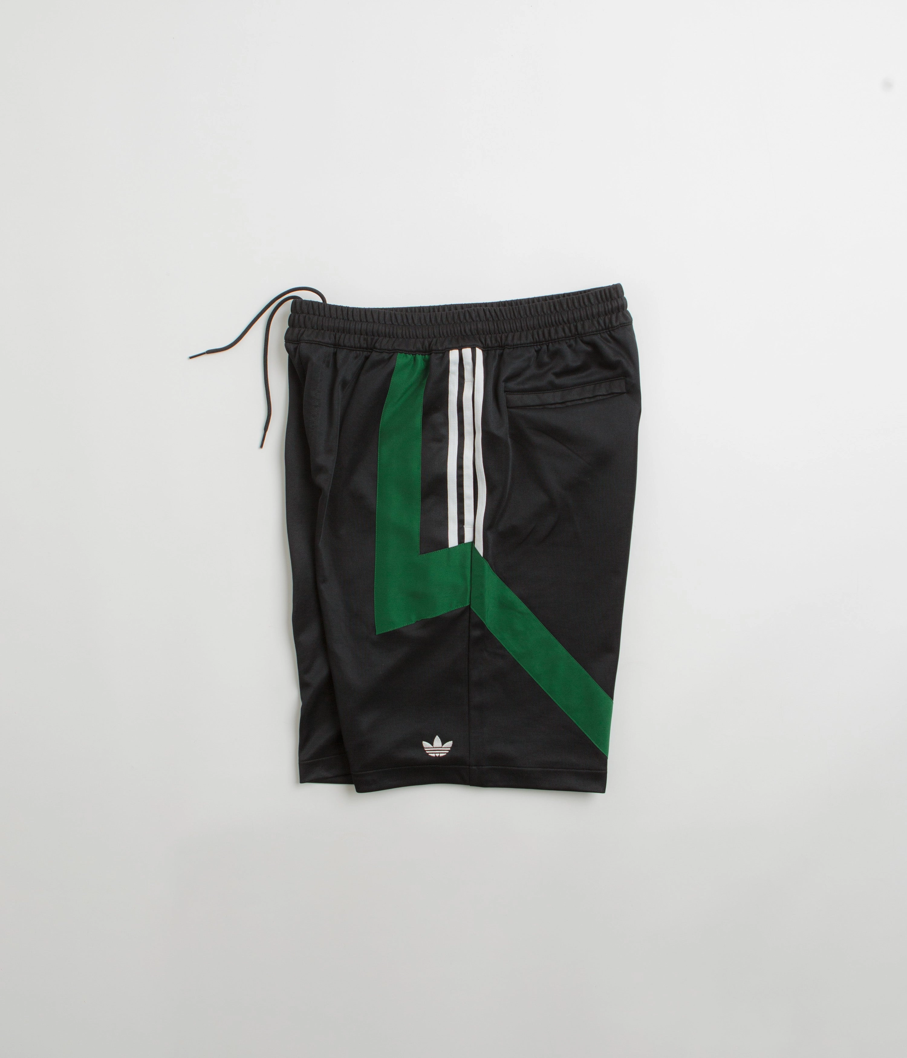 Adidas Skateboarding Football Shorts - Black / Dark Green / White runners