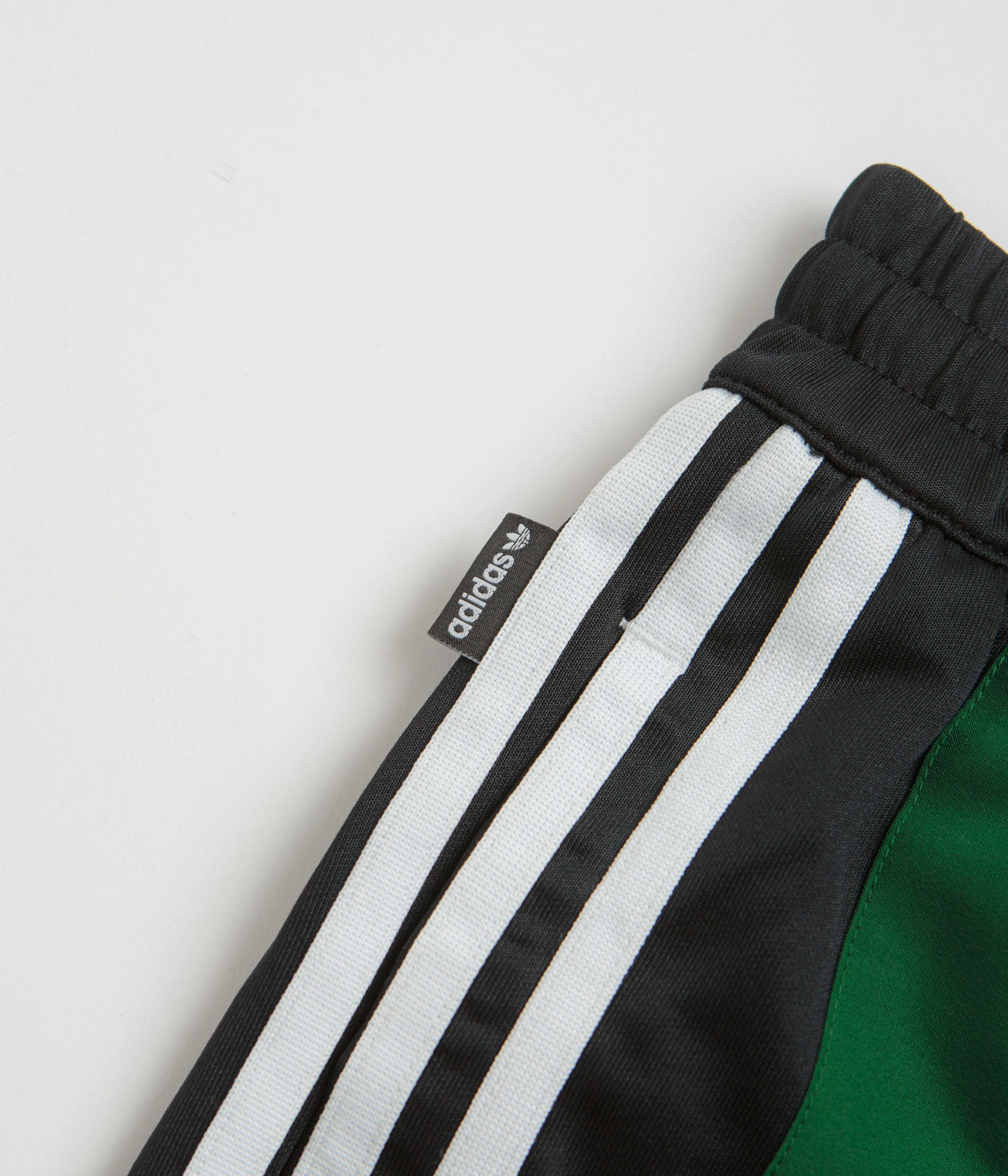 Dual Zone Ventilation Adidas Skateboarding Football Shorts - Black / Dark Green / White