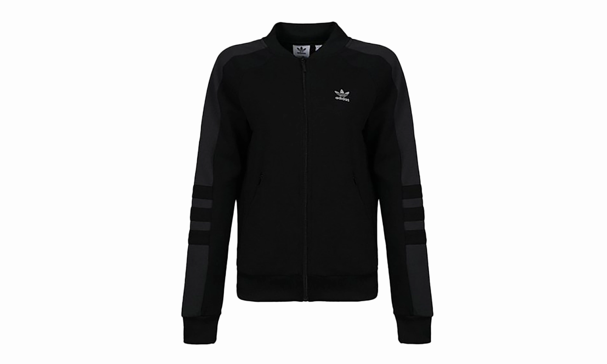 Morning Ease Athletic Track Jacket "Black / White"