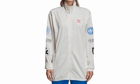 Thermal regulation TaglessDesign Athletic Track Jacket "Chalk White / Red / Blue"