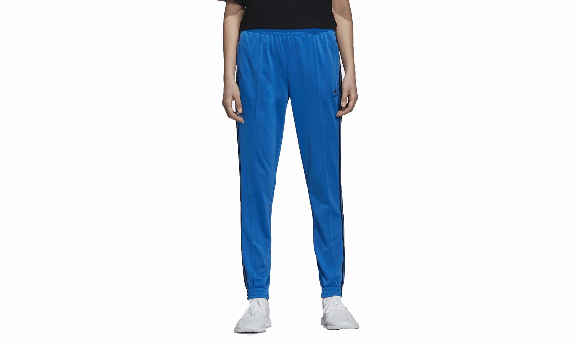 AdjustableWaist Sustainable production Athletic Track Pants "Bright Royal / Black"