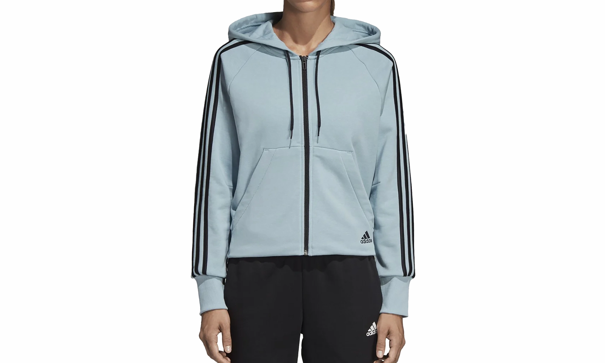 Athletics Must Have 3-Stripes French Terry Hoodie "Ash Grey"