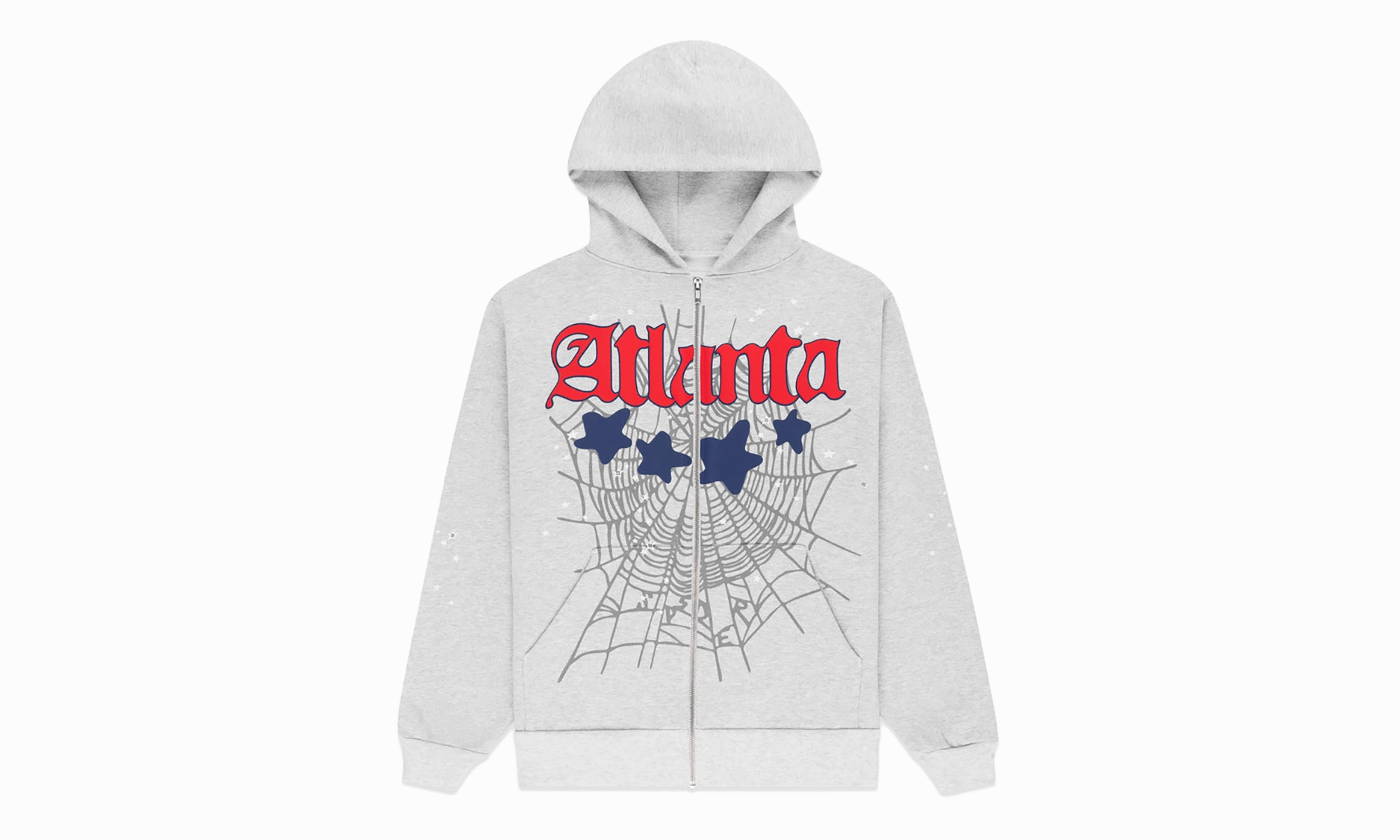 ATLANTA FULL ZIP HOODIE "Heather Grey"