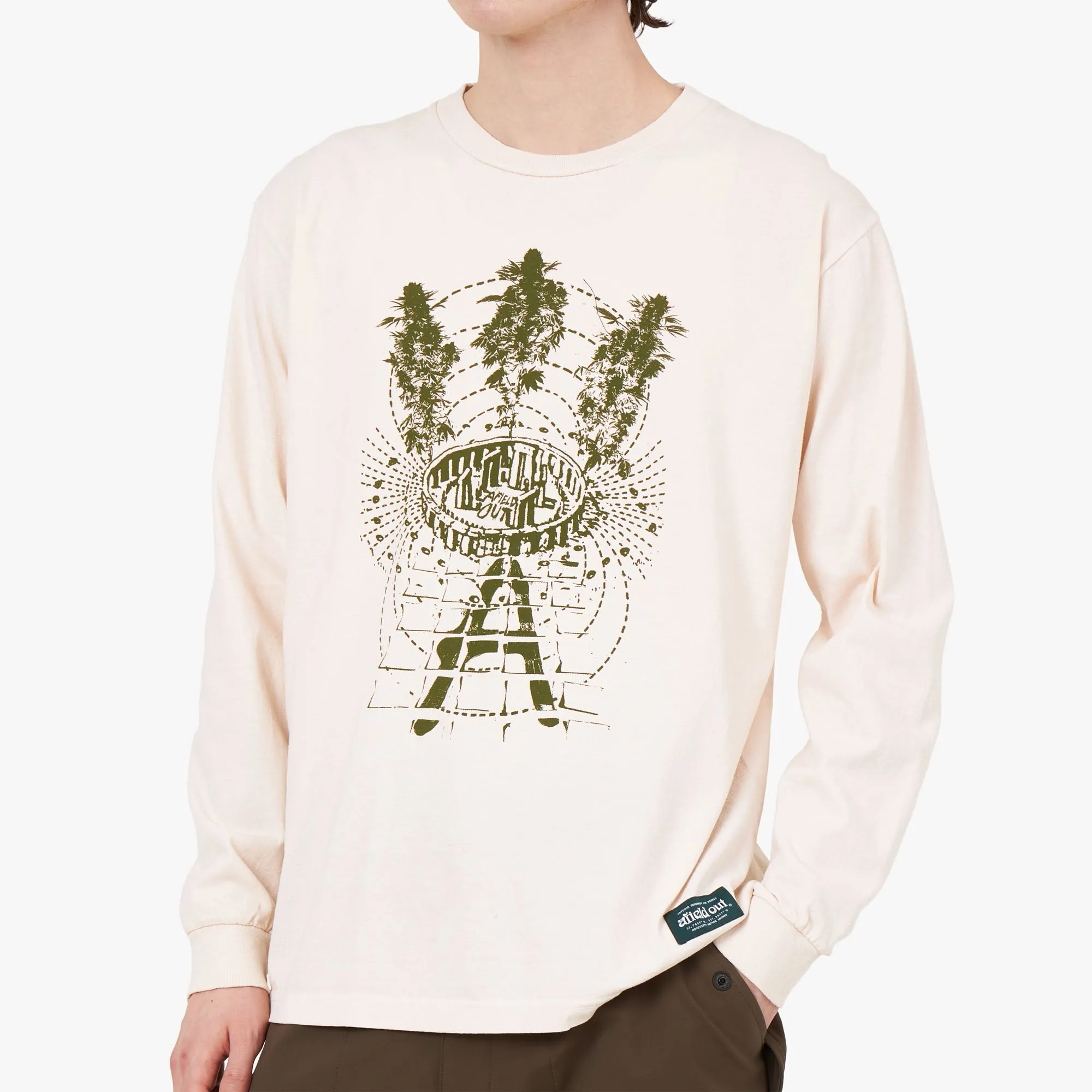 Afield Out STONE L/S T-Shirt Bone martial arts concert venue