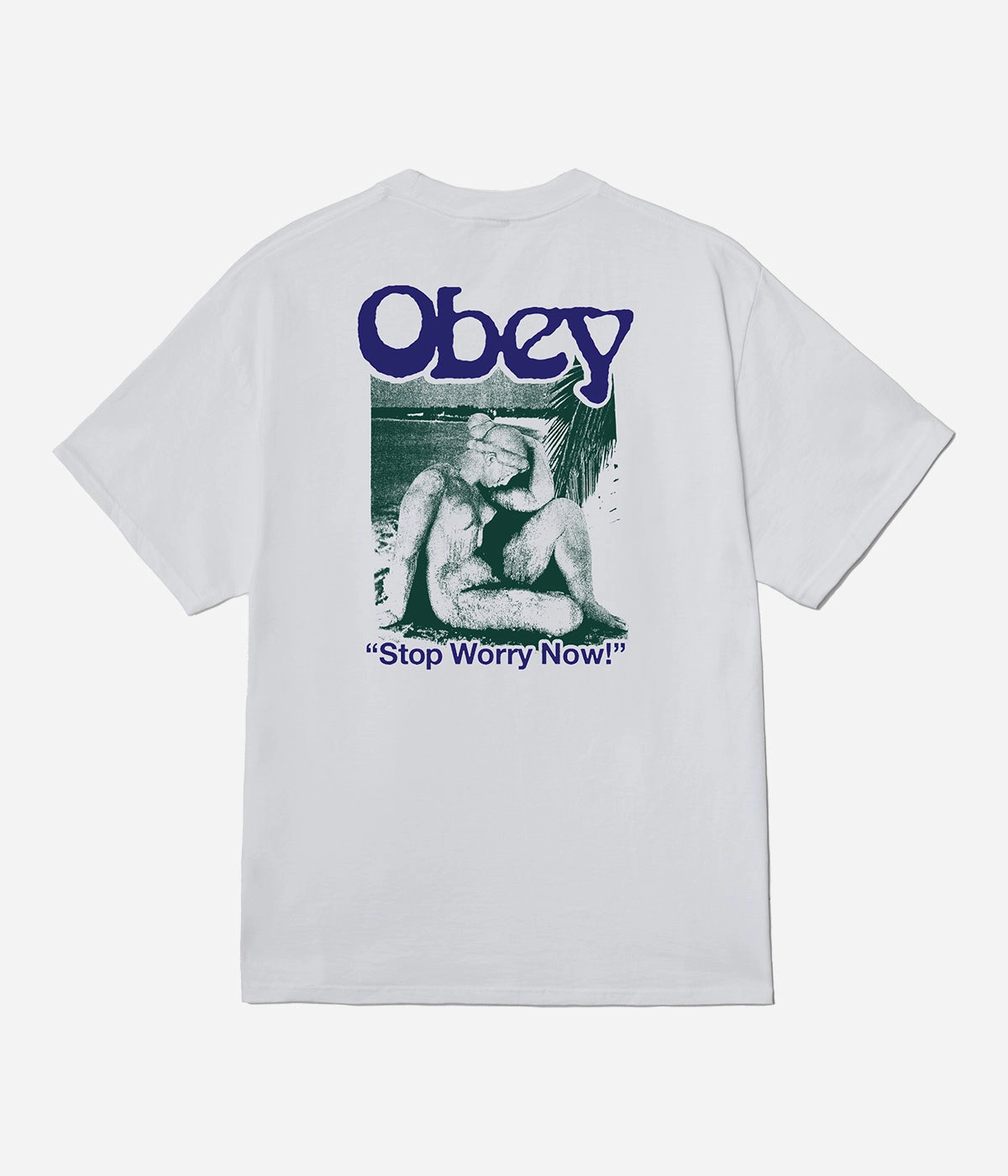 Obey Stop Worry Now T-Shirt Stylish Detail