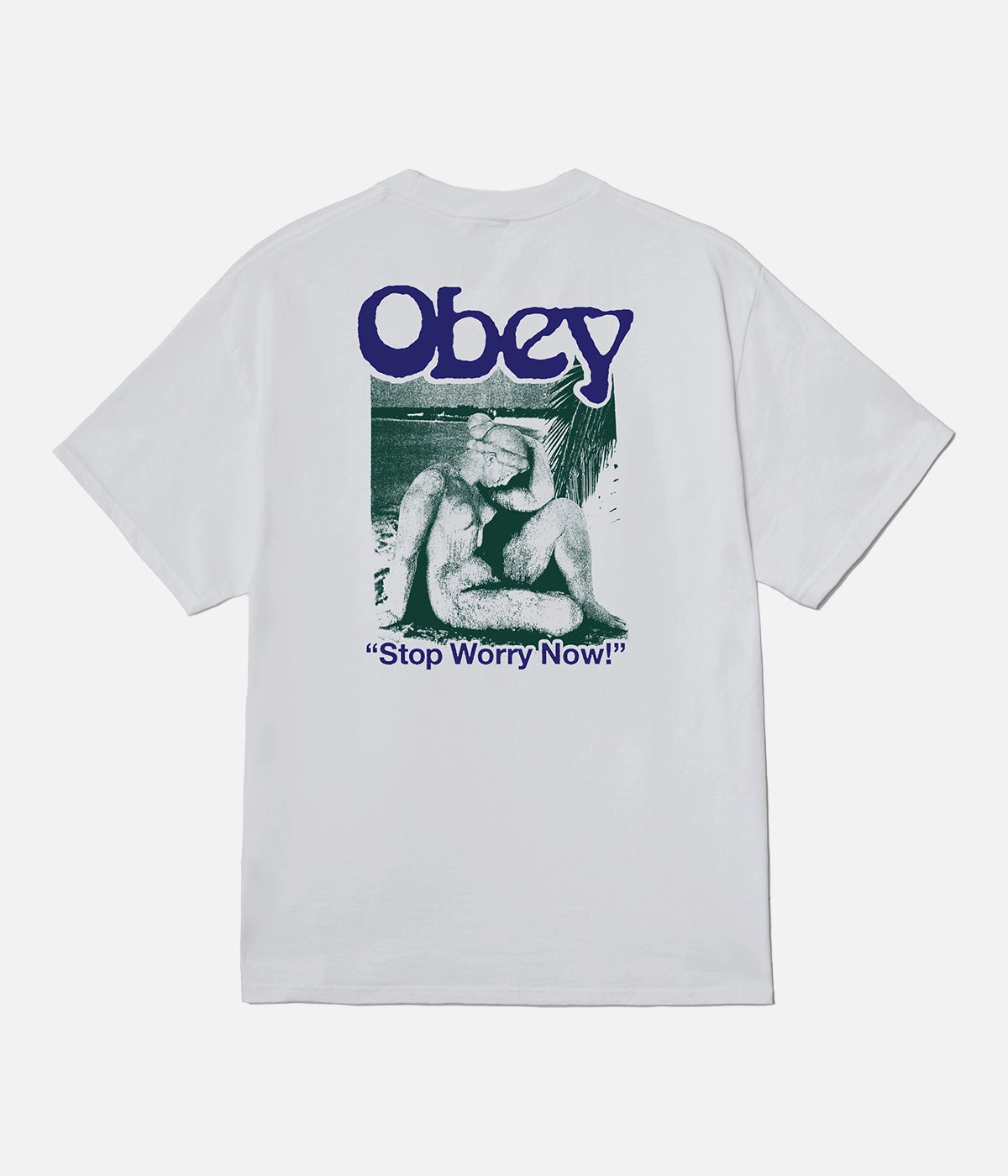 tall size Obey Stop Worry Now T-Shirt
