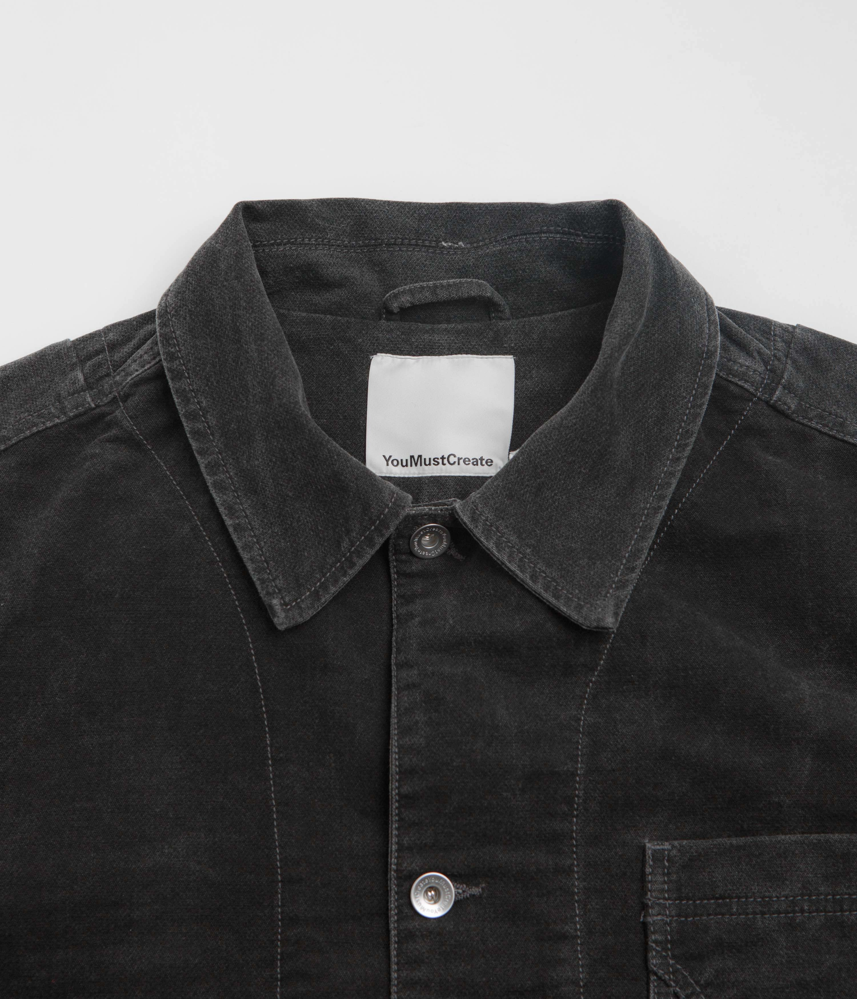 floral Essential Warmth YMC Construction Jacket - Charcoal