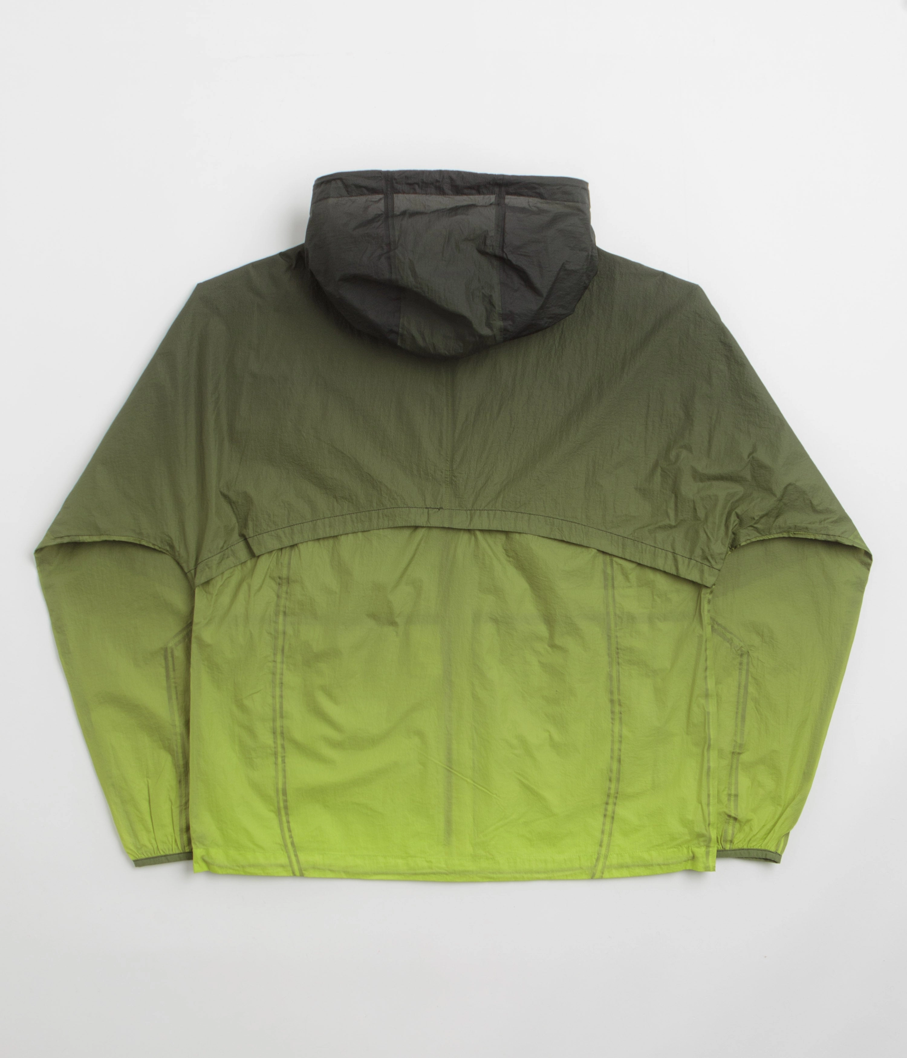 Purple Mountain Observatory Ombre Print Breeze Jacket - Lime / Black nylon