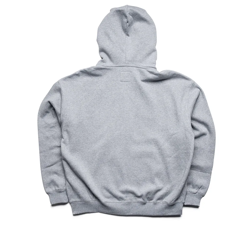Avirex Script Hoodie - Heather Grey theater look