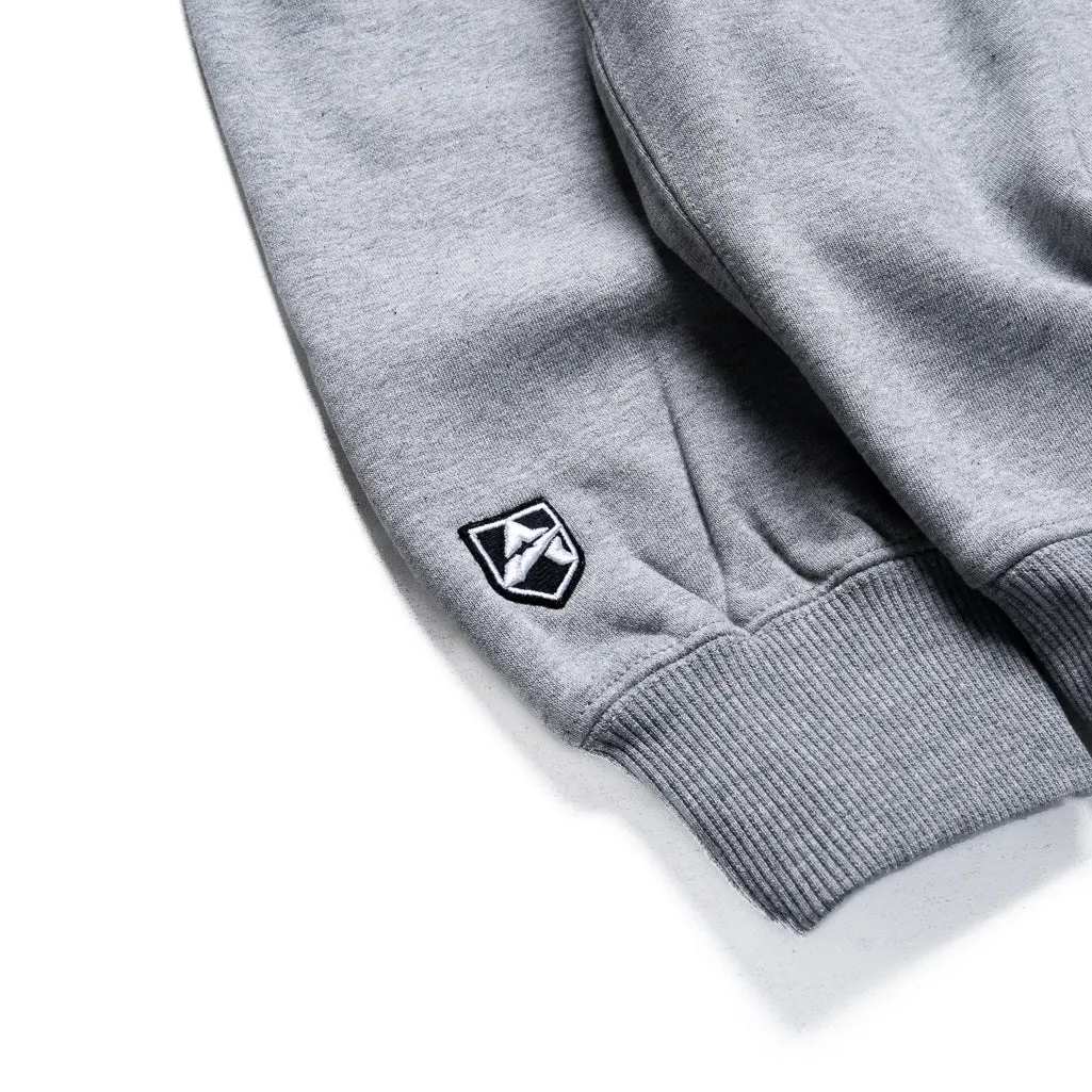 Unisex Design Must Have Avirex Script Hoodie - Heather Grey