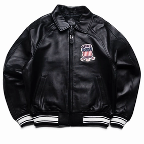 City Ready Avirex Icon Jacket - Jet Black
