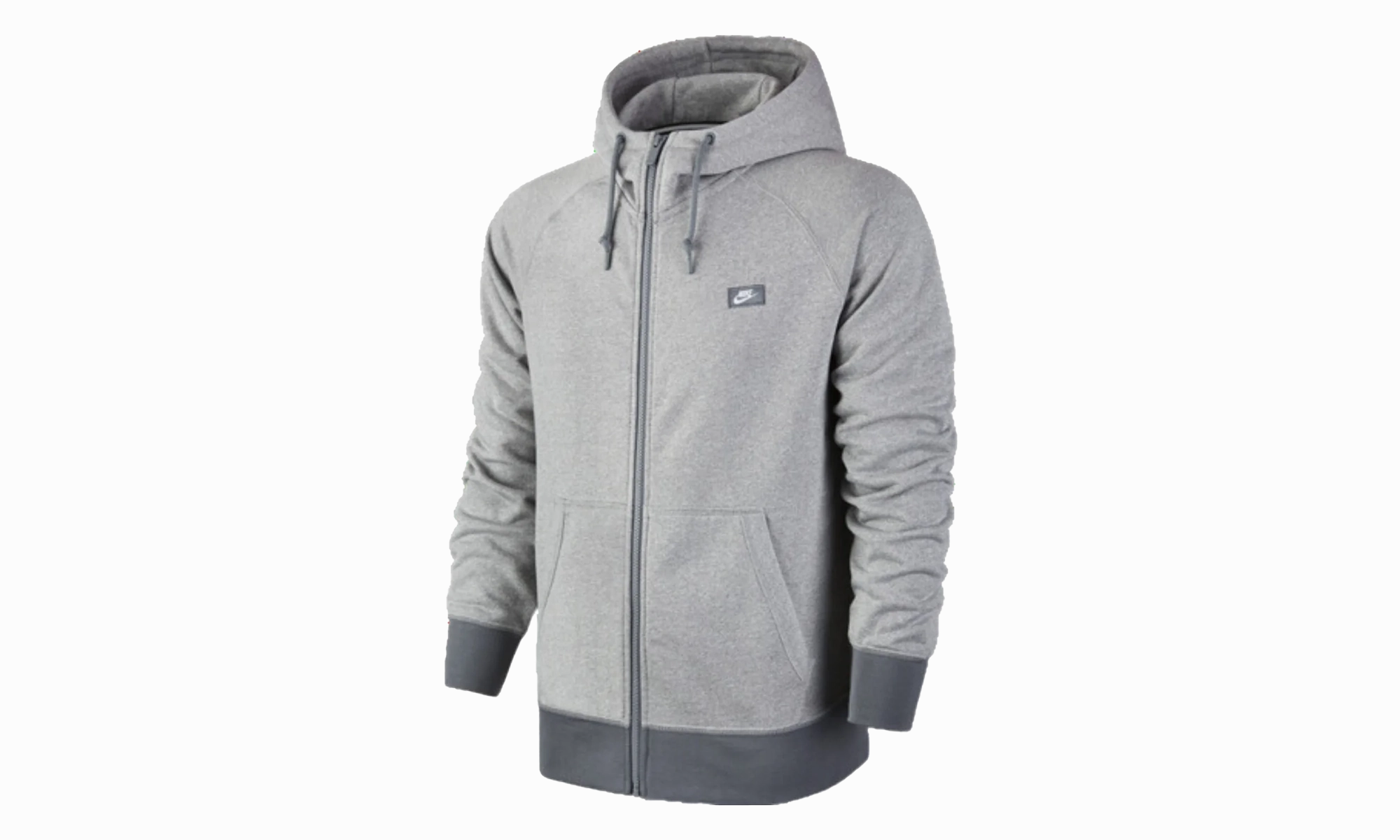 Aw77 Shoebox Full Zip Hoodie "HEATHER GREY"
