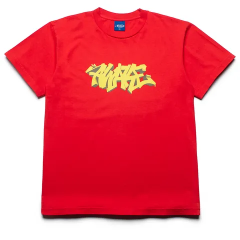 Awake NY Graffiti Tee - Red cuffs