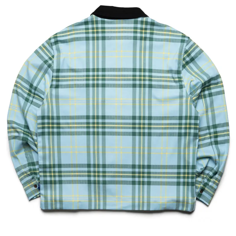 Awake NY Plaid Flannel Shirt - Turquoise Easy Styling