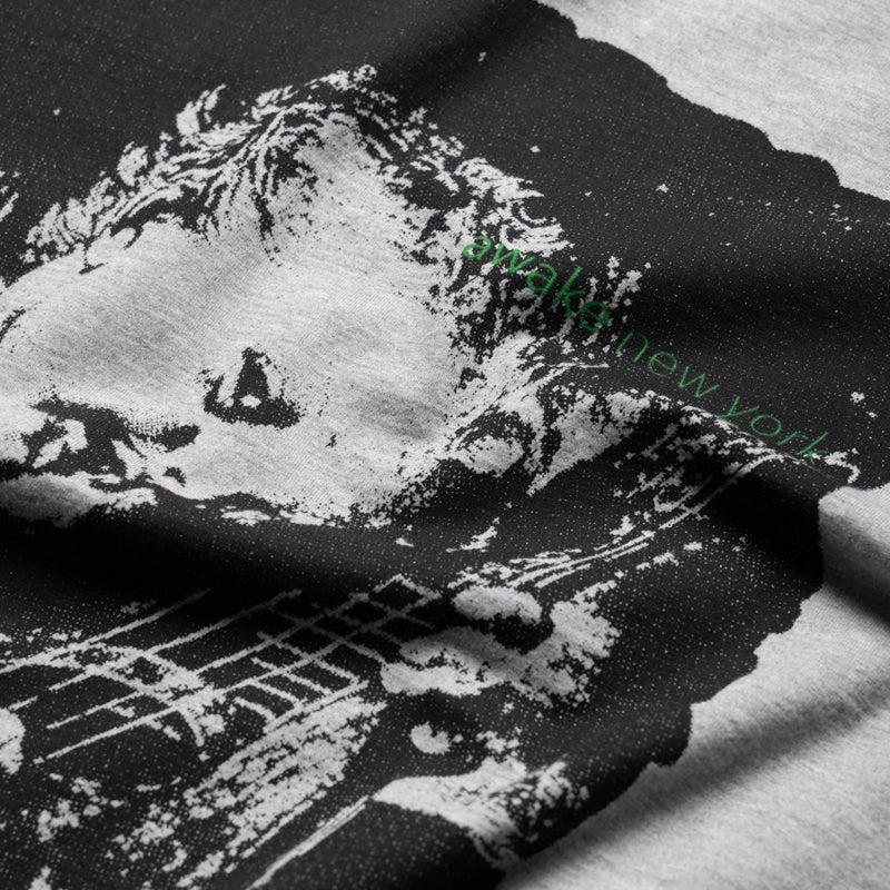 short size Wedding guest Awake NY Cherub Cities Tee - Heather Grey