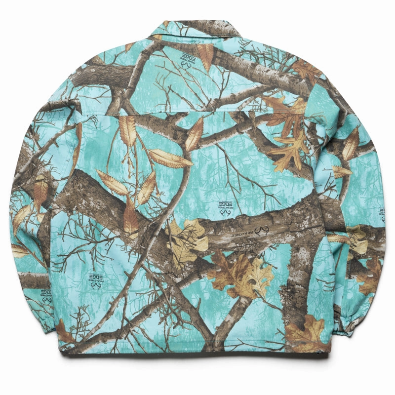 TearResistant Ripstop Nylon Awake NY Coaches Jacket - Seaglass