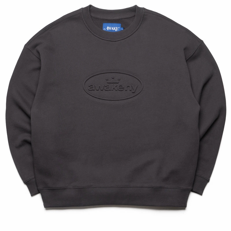 Cool Frame Awake NY Debossed Crewneck - Black