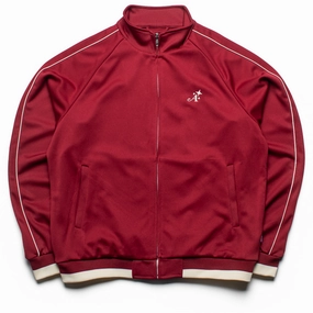 Awake NY Star 'A' Embroidered Track Jacket - Merlot New Year's
