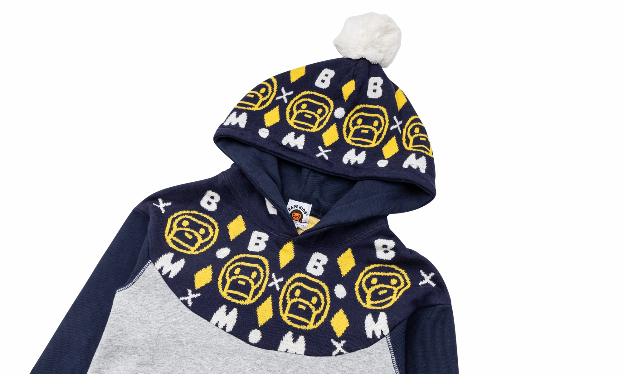 Baby Milo Knit Hoodie "Navy"