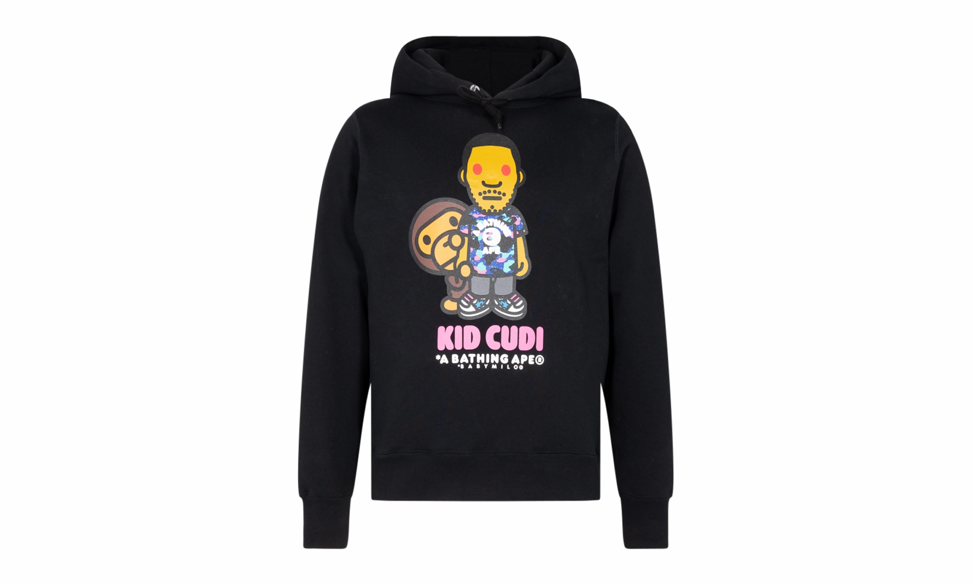 Baby Milo Pullover Hoodie "BAPE x Kid Cudi - Black"