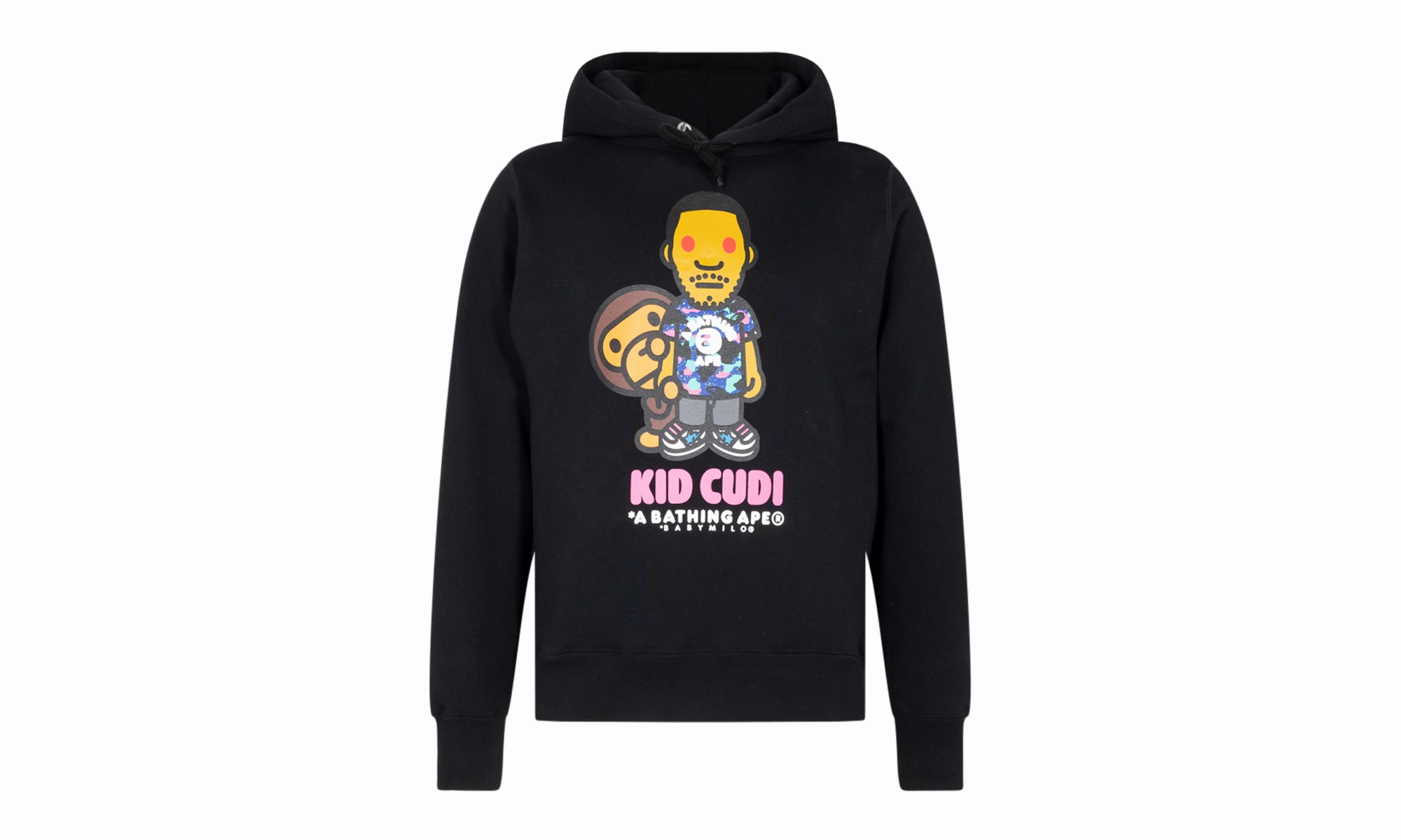 Baby Milo Pullover Hoodie "BAPE x Kid Cudi - Black"