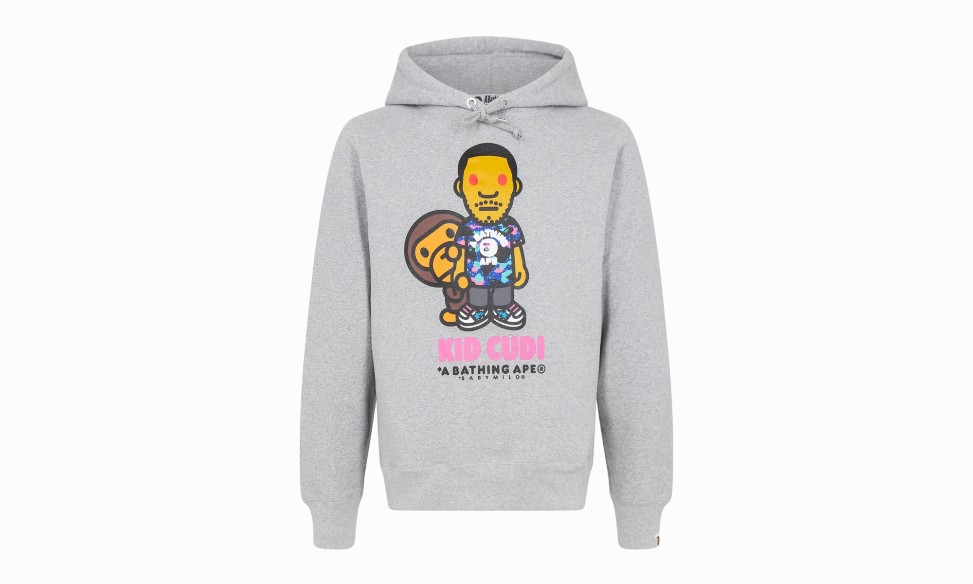 Baby Milo Pullover Hoodie "BAPE x Kid Cudi - Grey"